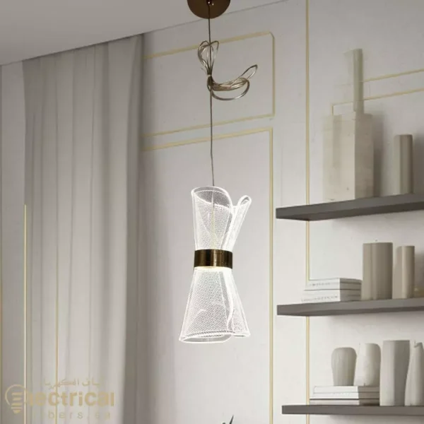Elegant LED hanging chandelier with triple lighting