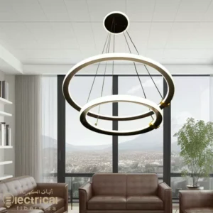 Illuminate Your Space with the Modern Golden Two-Layer Chandelier