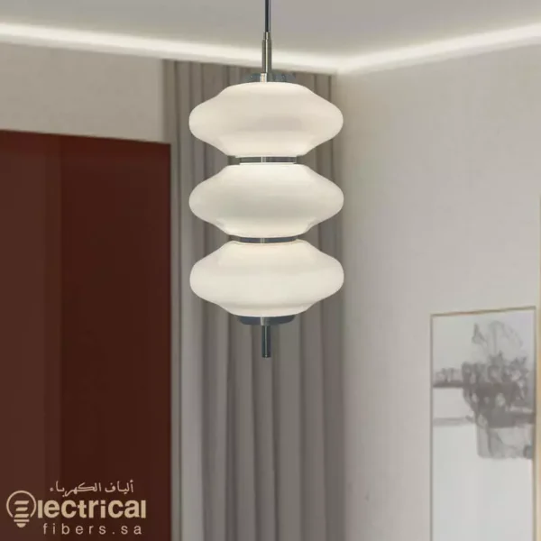 Lighting made of snow glass in Italian style