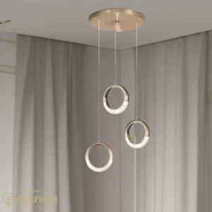 Modern Golden LED Pendant Lighting Adjustable Lights