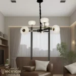 Modern LED Chandelier With Six Bulbs for a Chic Look