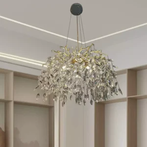 The Modern Golden Crystal Chandelier