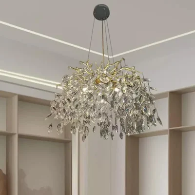 The Modern Golden Crystal Chandelier